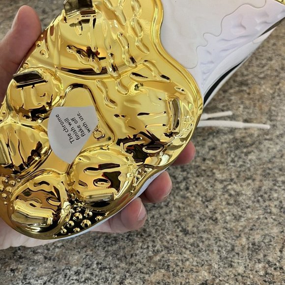 Nike‎ Alpha Huarache Elite 3 Low PRM Baseball White Gold CV3553-101 Mens Size 13 - Picture 3 of 8